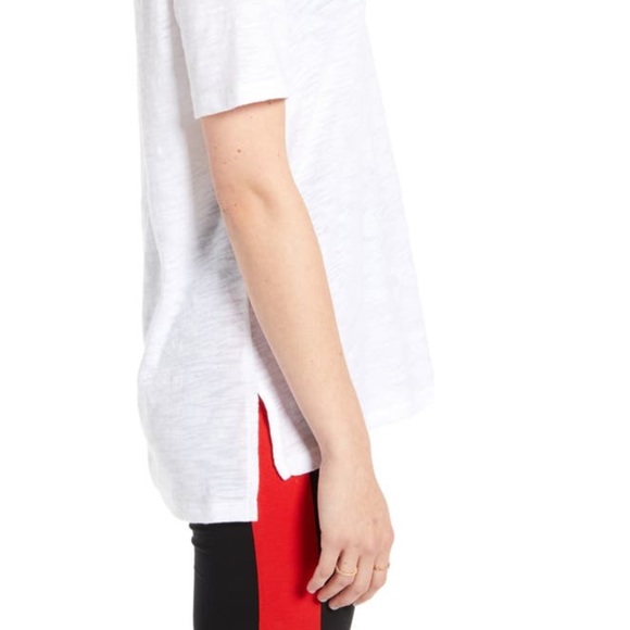 BP X Claudia Sulewski White U-Neck Tee Size Medium - Picture 3 of 4